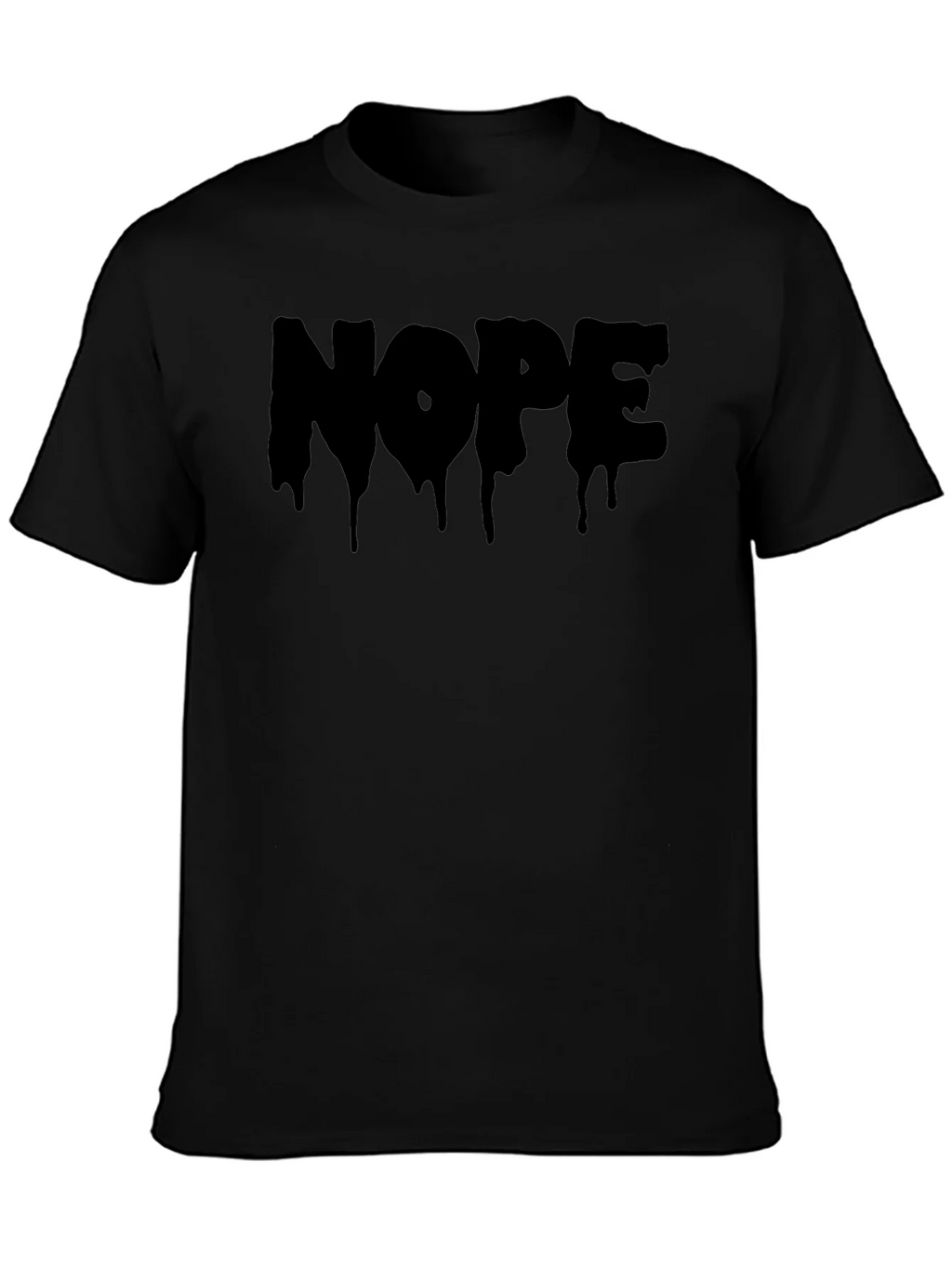Nope Drip Graphic Tee - Mens Black T-Shirt