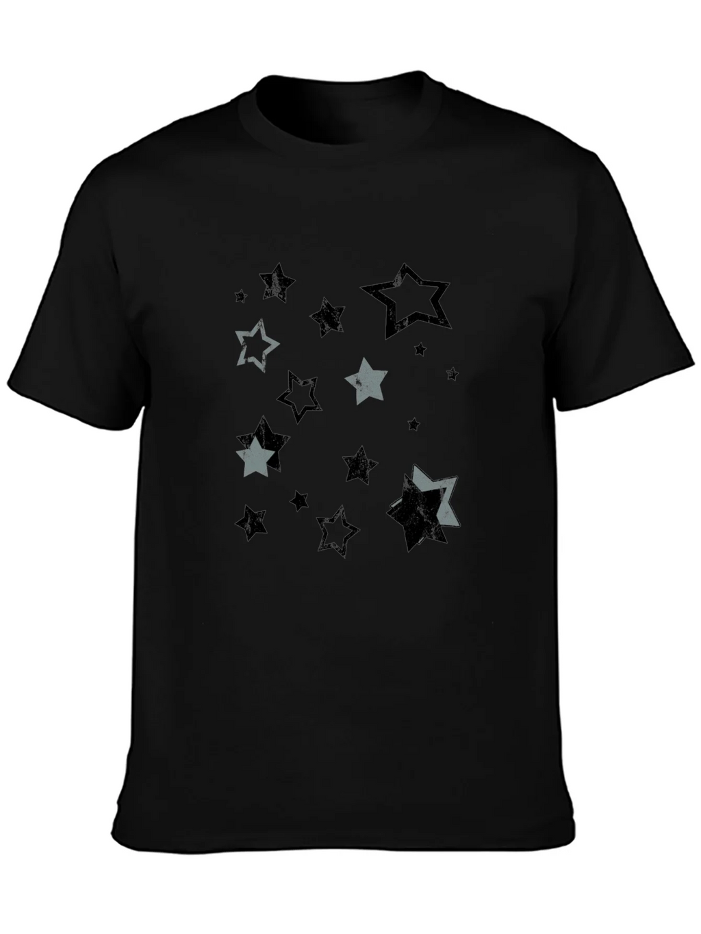 Starry Night Mens Black Graphic Tee