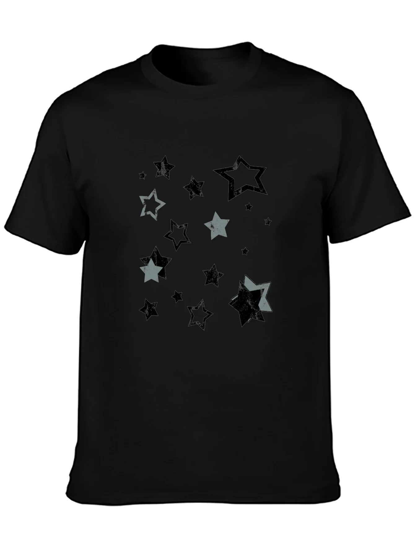 Starry Night Mens Black Graphic Tee