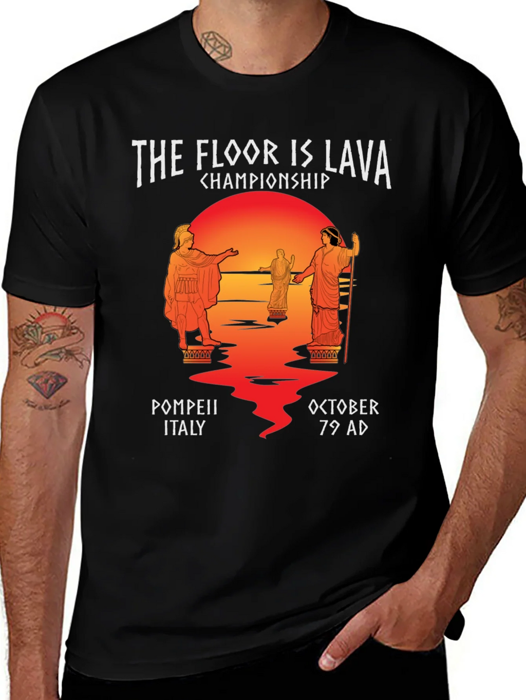 The Floor is Lava Pompeii Championship T-Shirt