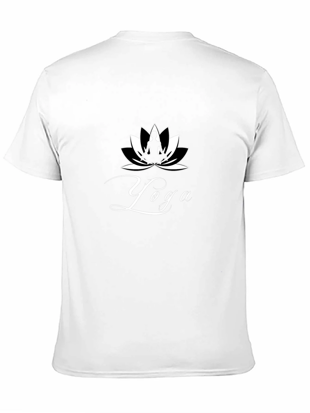 Yoga Lotus Graphic T-Shirt - Black