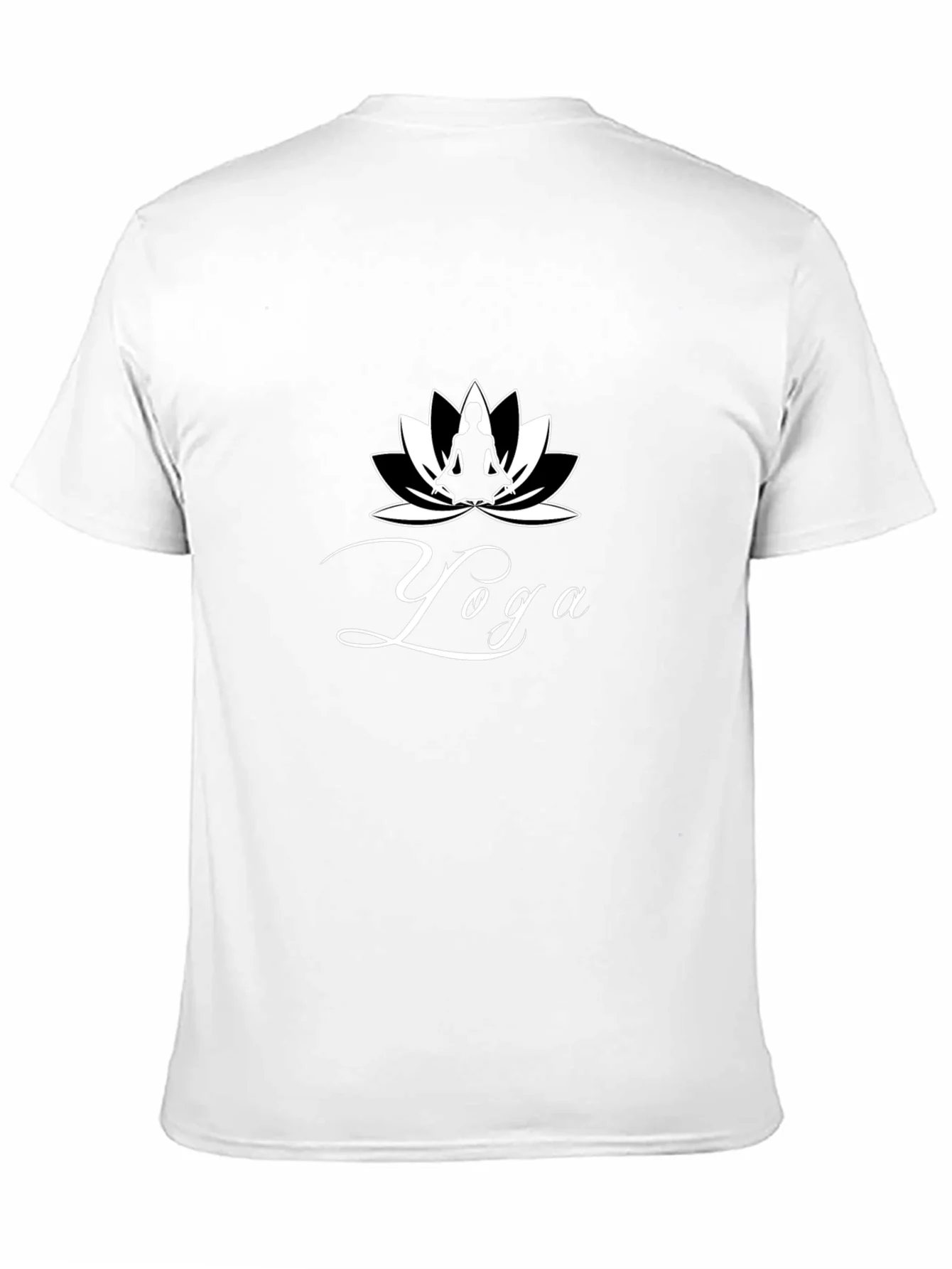 Yoga Lotus Graphic T-Shirt - Black