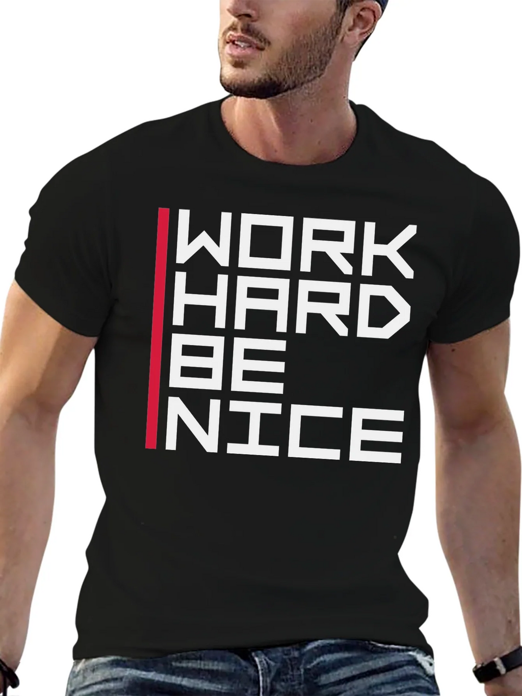 Work Hard Be Nice Graphic T-Shirt