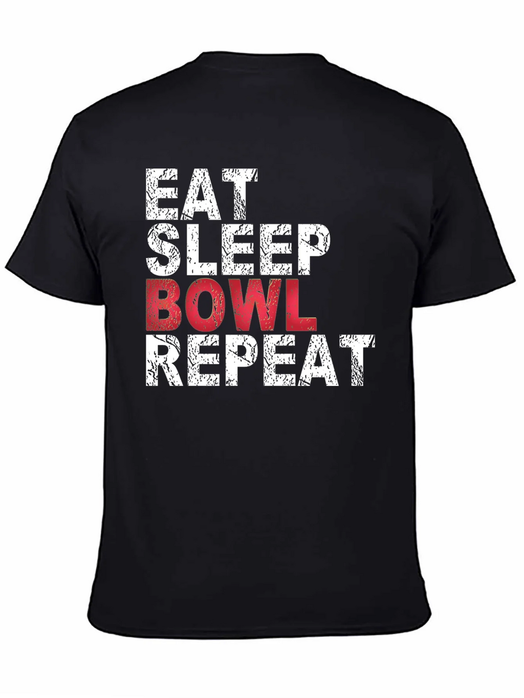 Eat Sleep Bowl Repeat Graphic T-Shirt