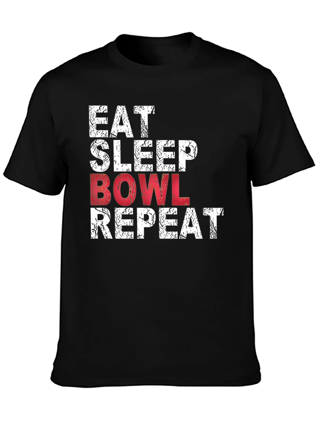 Eat Sleep Bowl Repeat Graphic T-Shirt