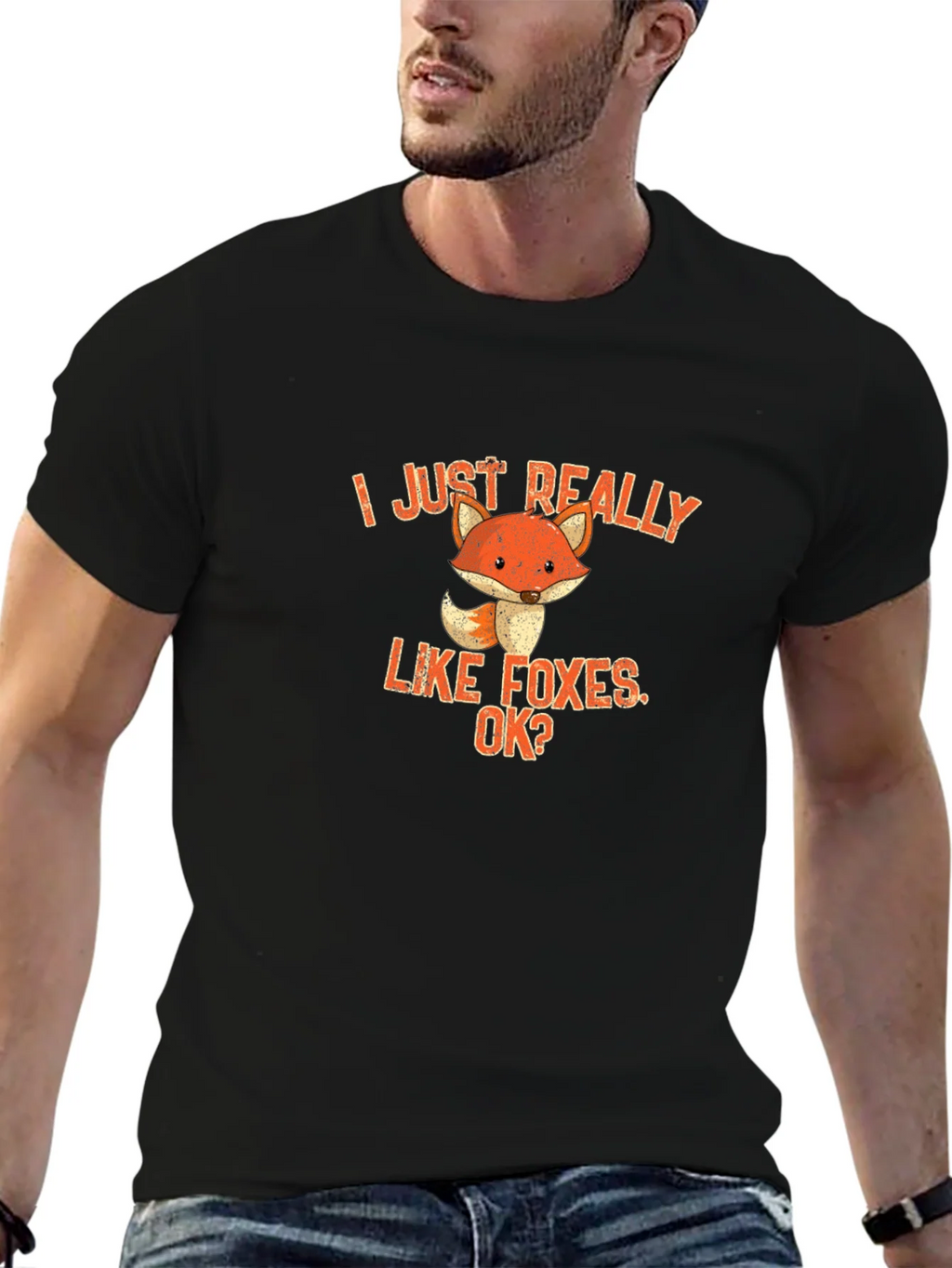 I Just Really Like Foxes OK? Graphic Tee