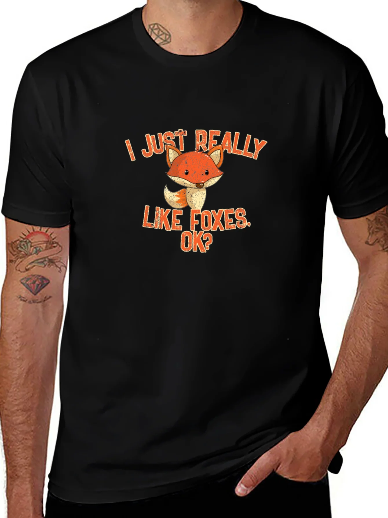 I Just Really Like Foxes OK? Graphic Tee