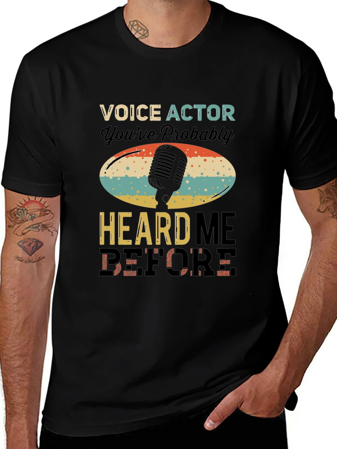 Voice Actor Retro T-Shirt