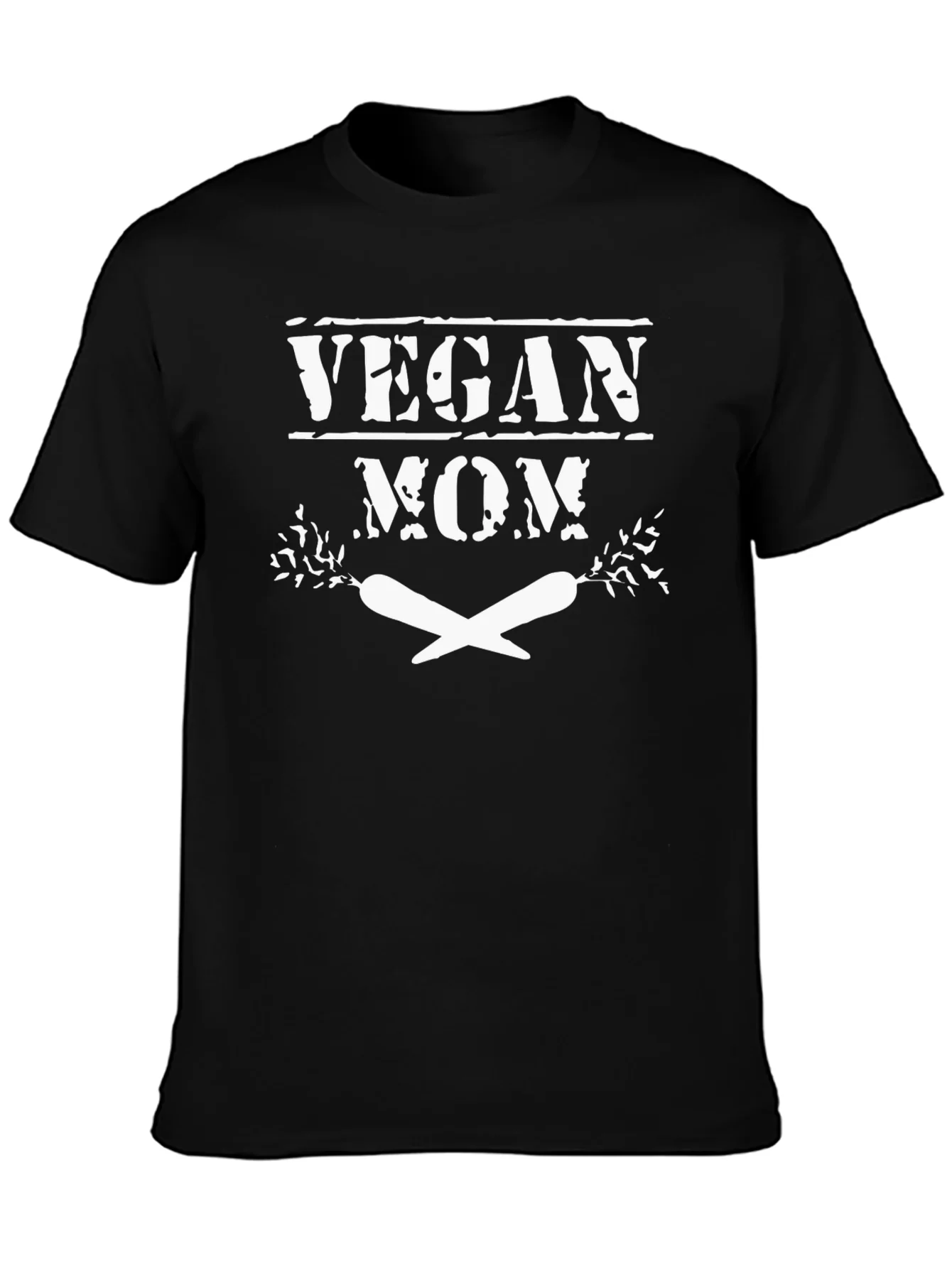 Vegan Mom Graphic T-Shirt - Black