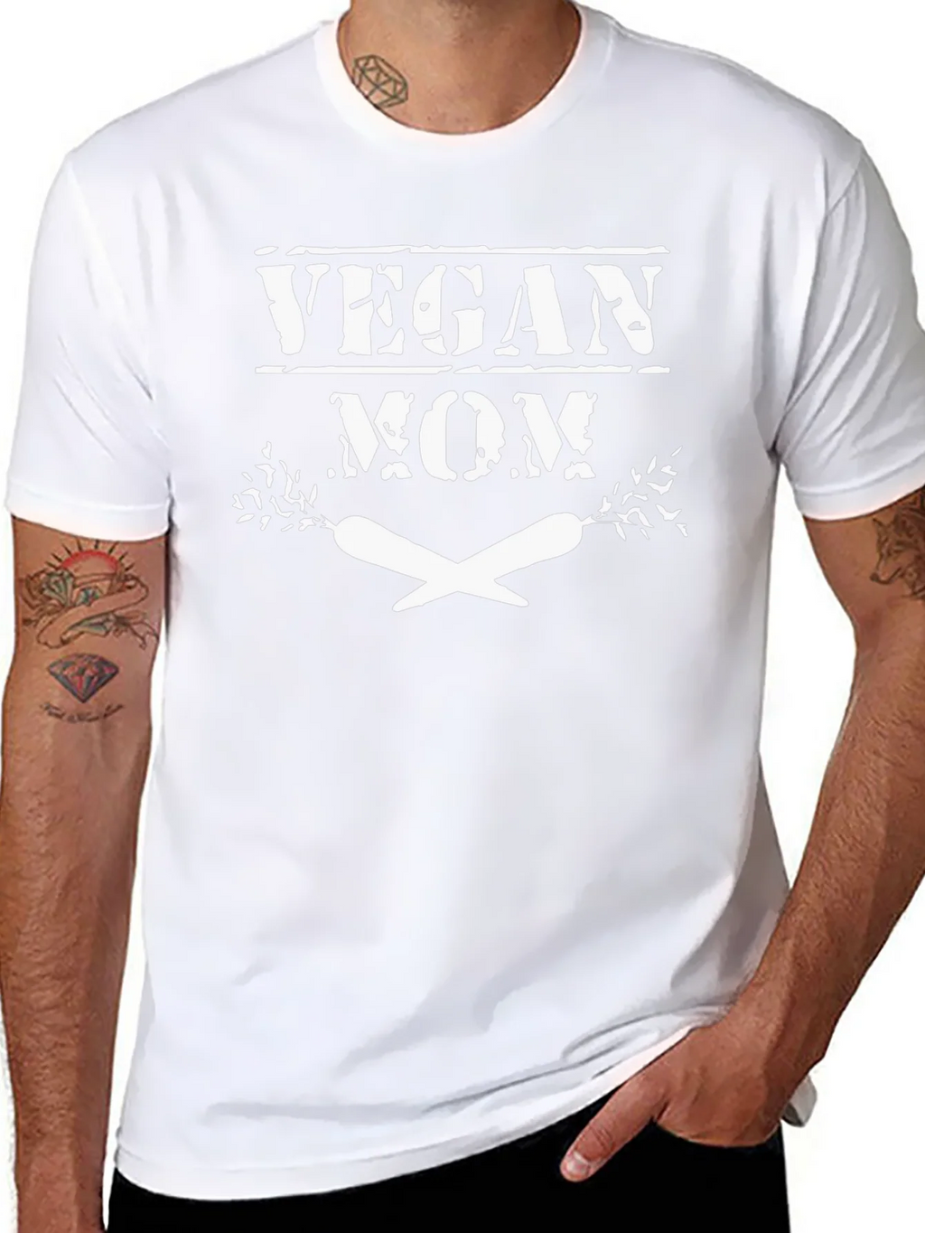 Vegan Mom Graphic T-Shirt - Black