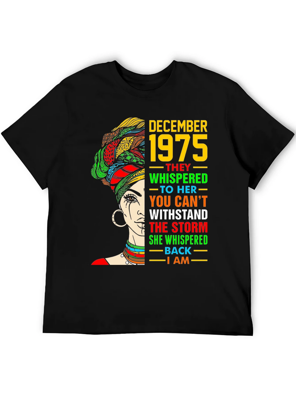December 1975 Black Woman T-Shirt