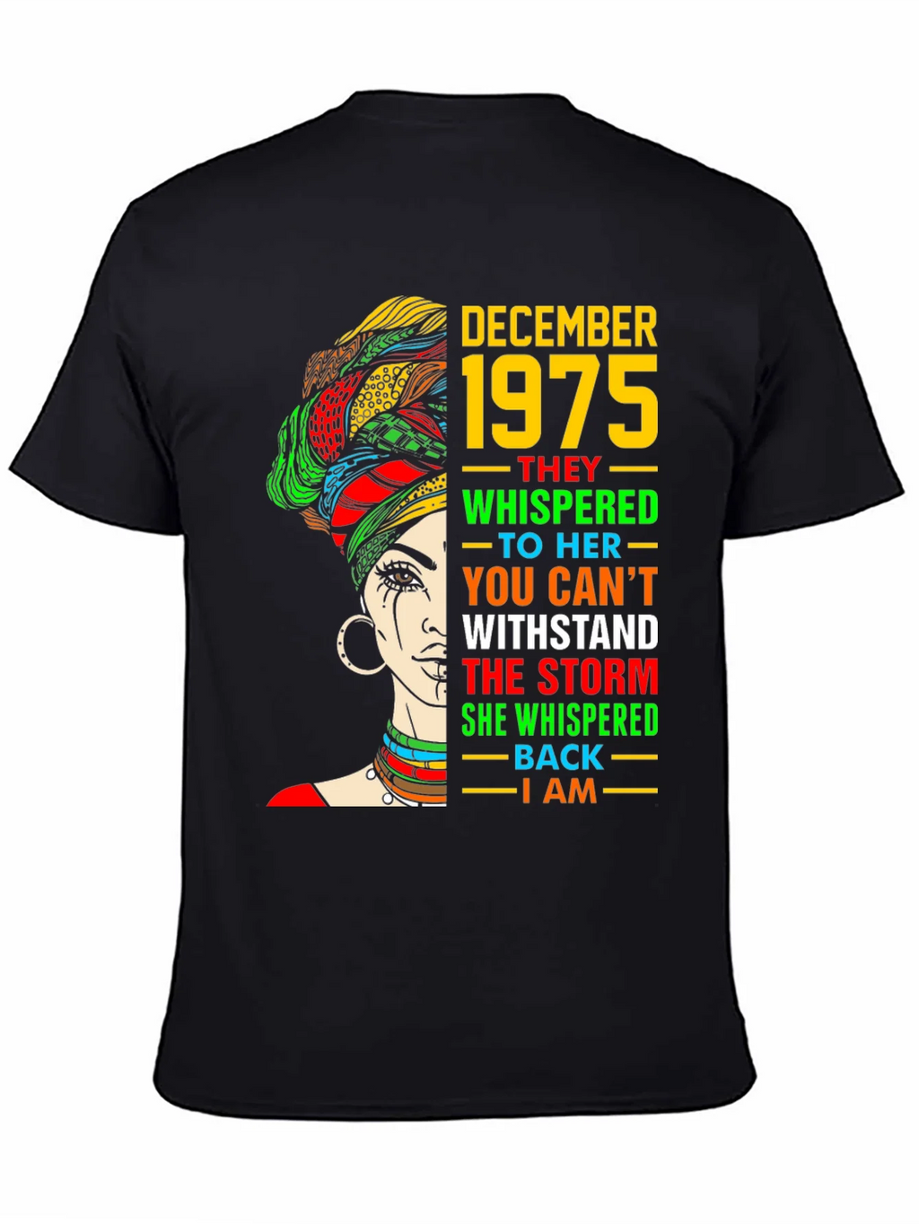 December 1975 Black Woman T-Shirt