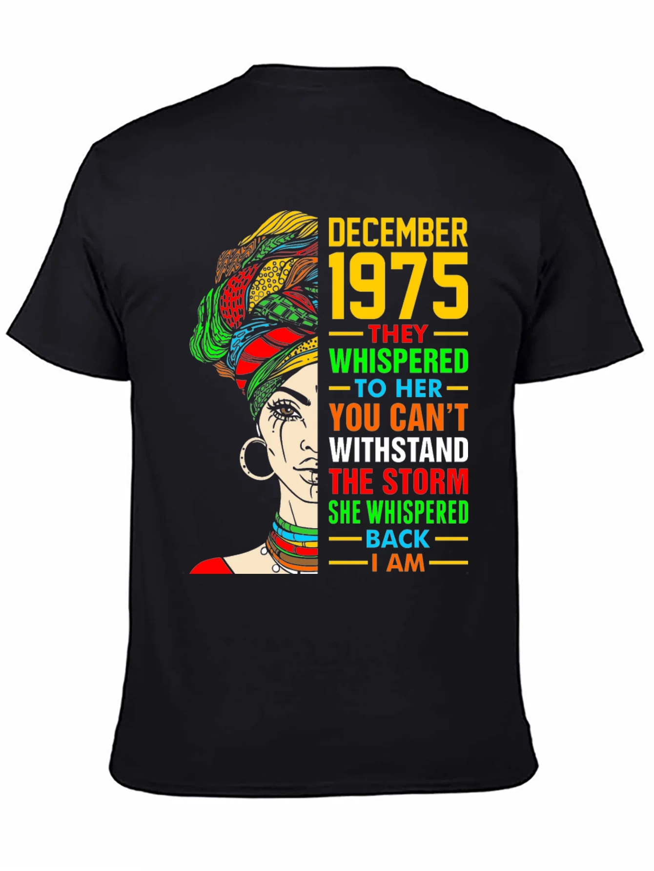 December 1975 Black Woman T-Shirt