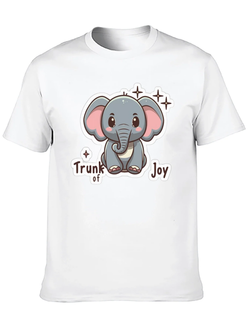 Cute Elephant Trunk of Joy Graphic T-Shirt