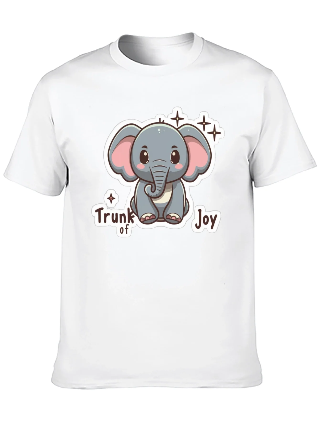 Cute Elephant Trunk of Joy Graphic T-Shirt