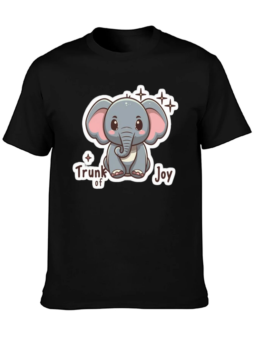 Cute Elephant Trunk of Joy Graphic T-Shirt