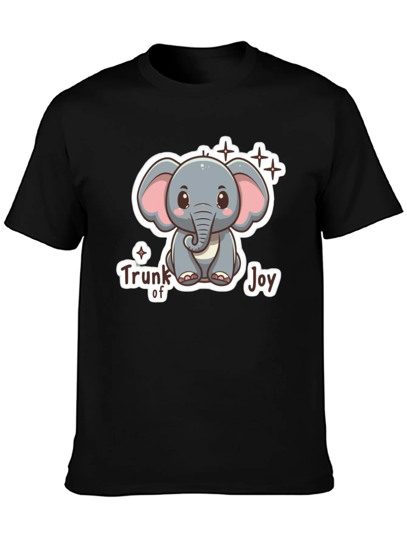 Cute Elephant Trunk of Joy Graphic T-Shirt