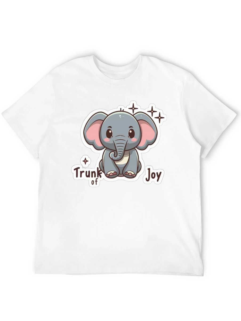 Cute Elephant Trunk of Joy Graphic T-Shirt