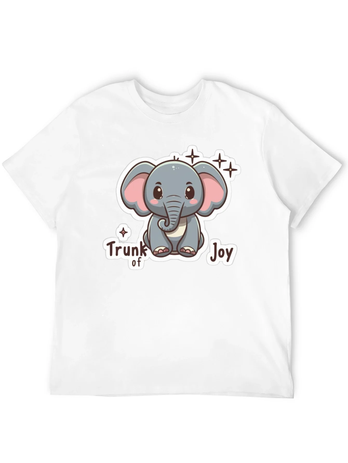 Cute Elephant Trunk of Joy Graphic T-Shirt
