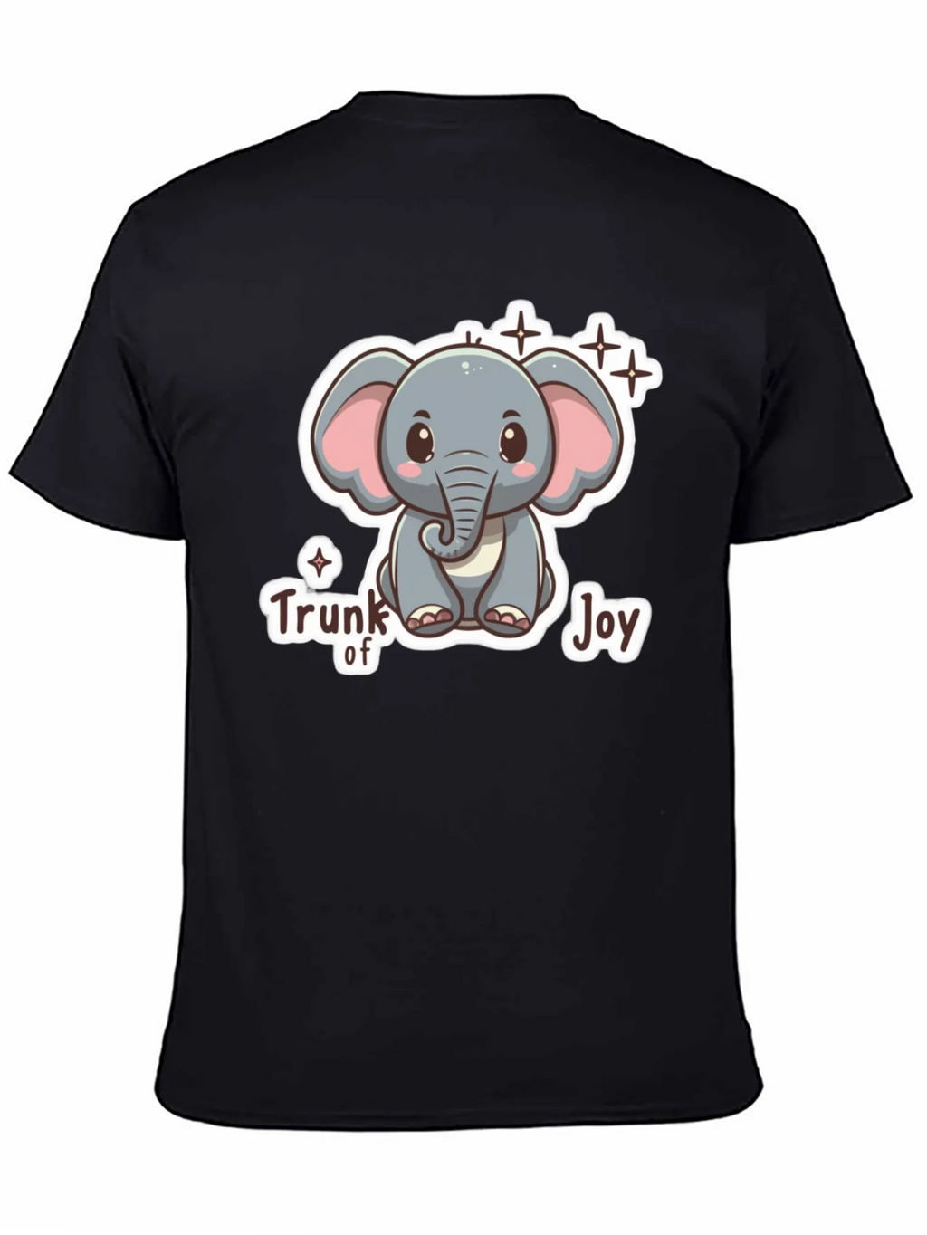 Cute Elephant Trunk of Joy Graphic T-Shirt