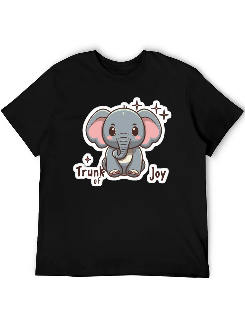 Cute Elephant Trunk of Joy Graphic T-Shirt