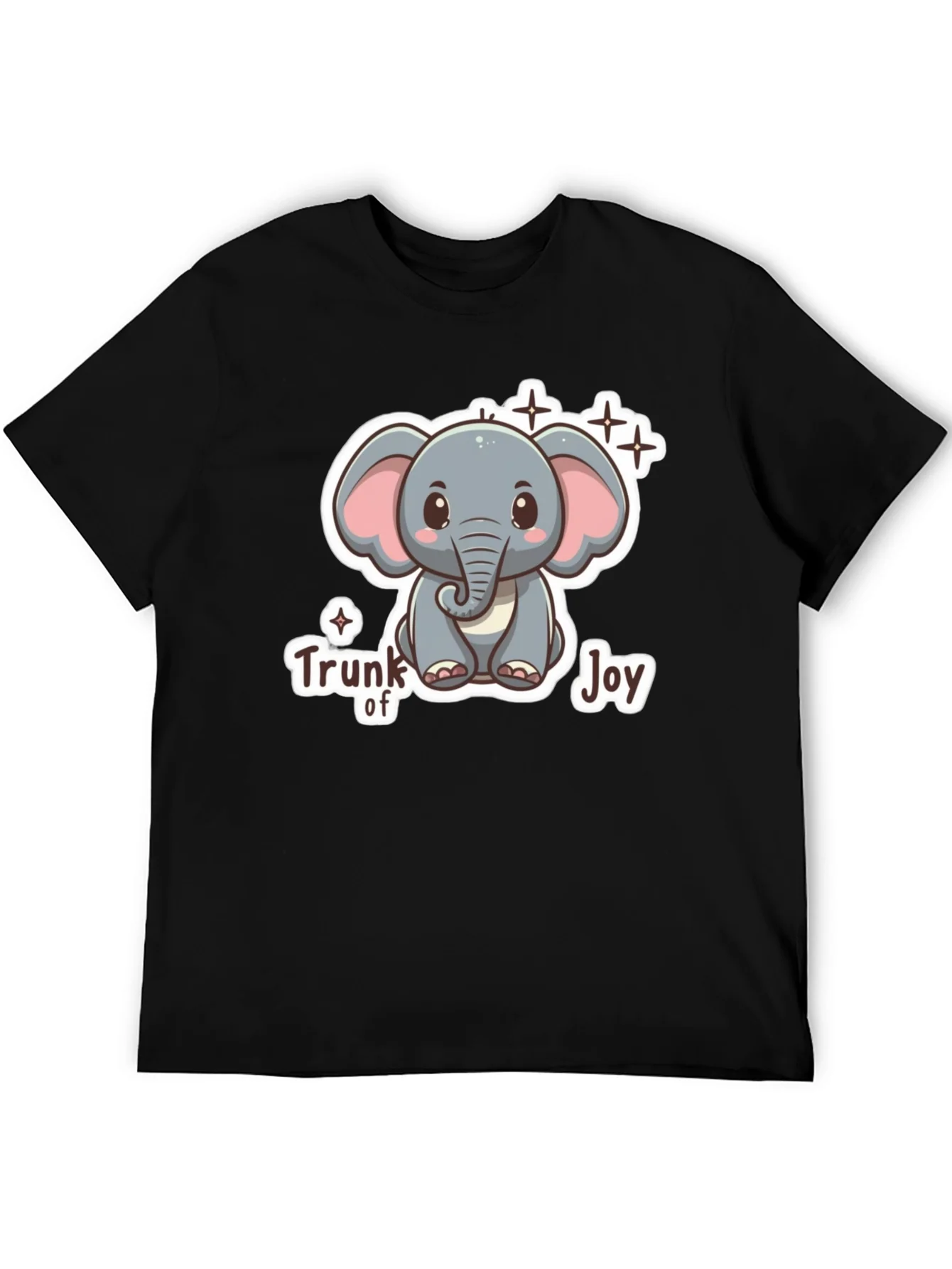 Cute Elephant Trunk of Joy Graphic T-Shirt