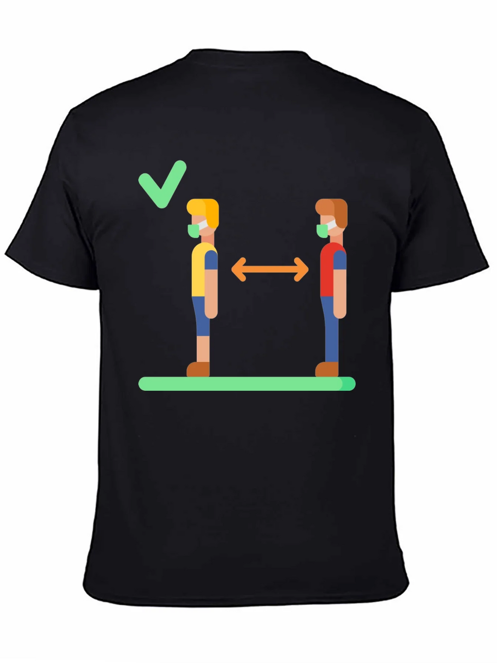Social Distance Graphic Tee - Stay Safe & Stylish