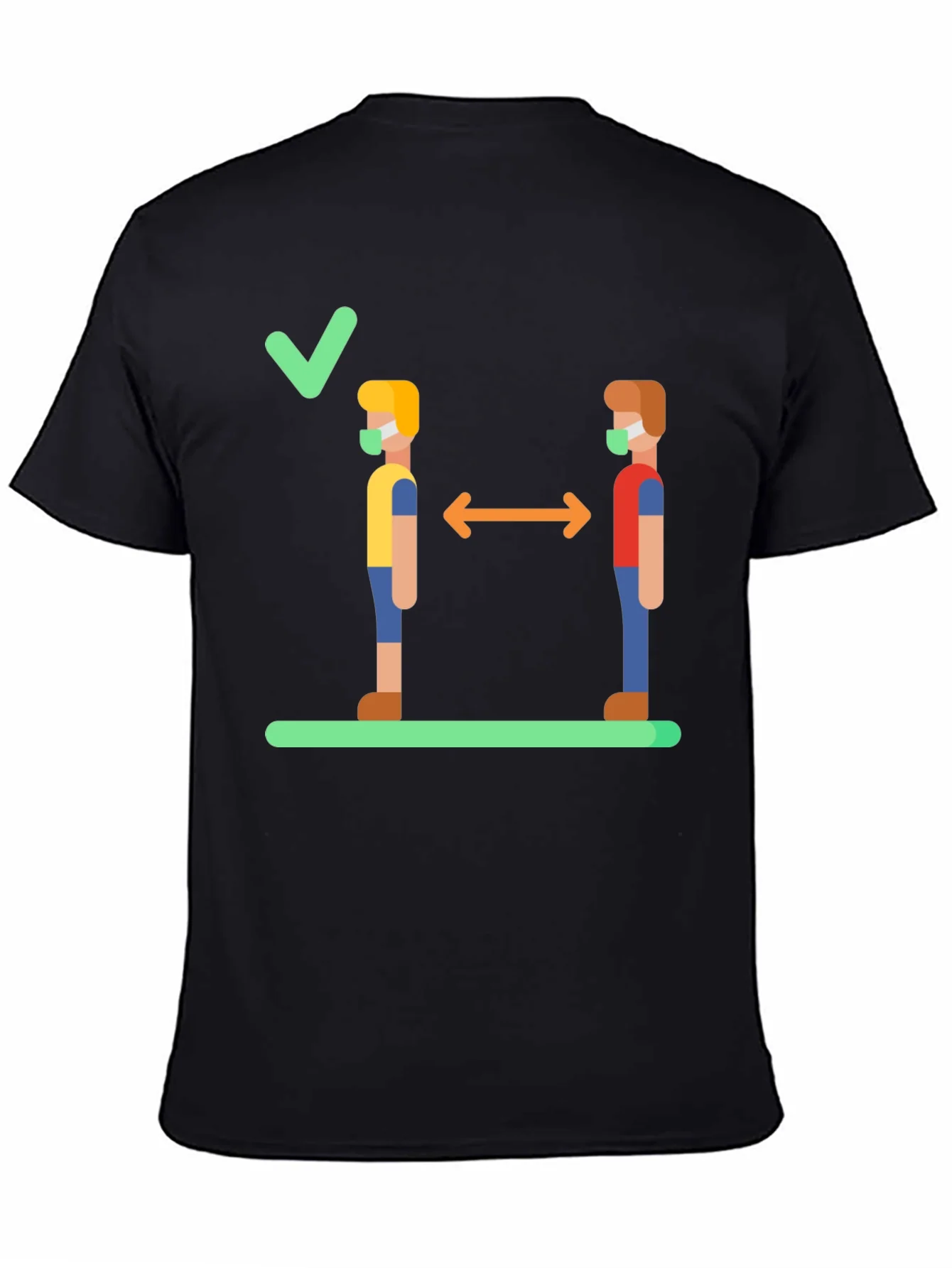 Social Distance Graphic Tee - Stay Safe & Stylish