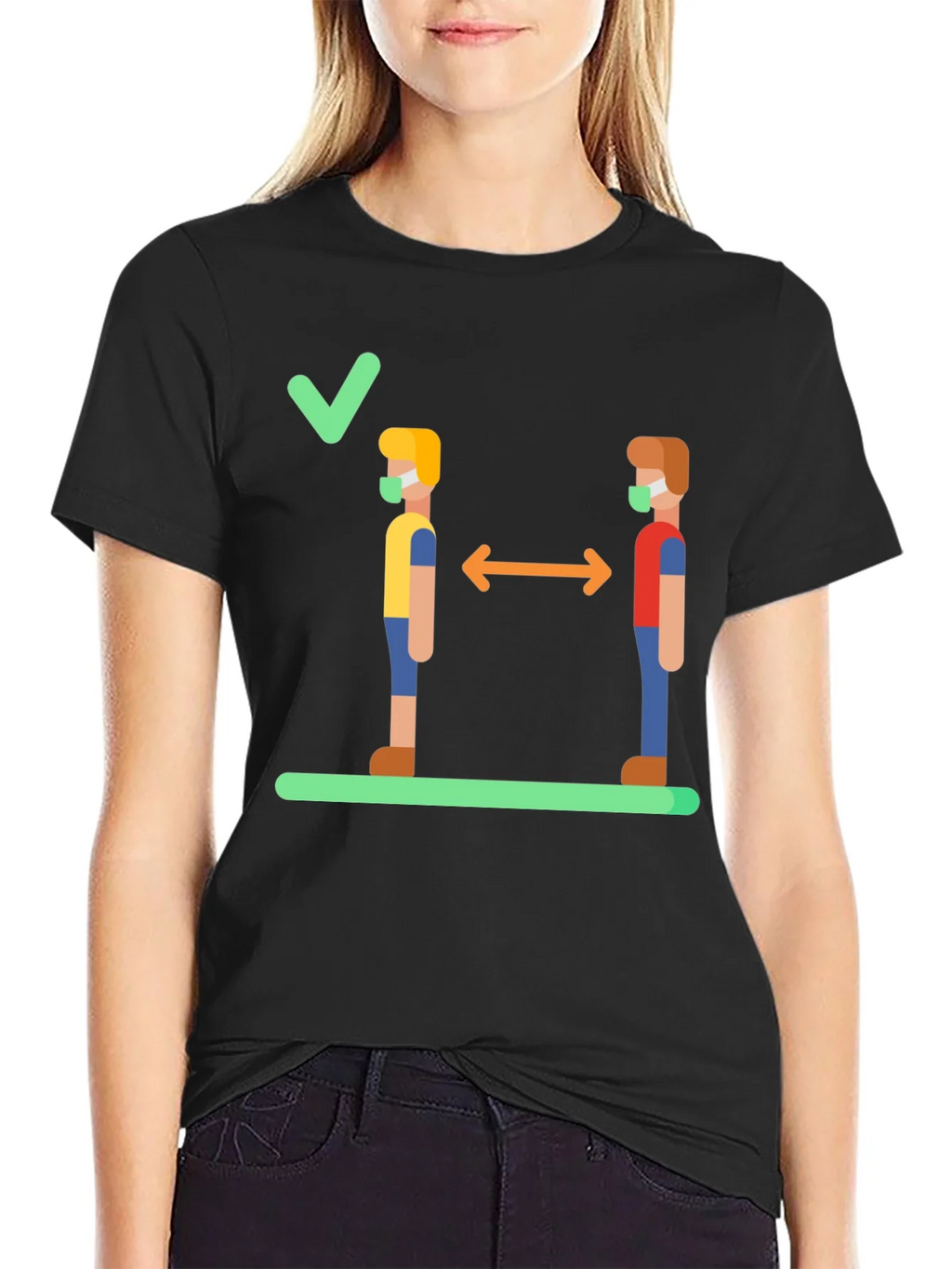 Social Distance Graphic Tee - Stay Safe & Stylish