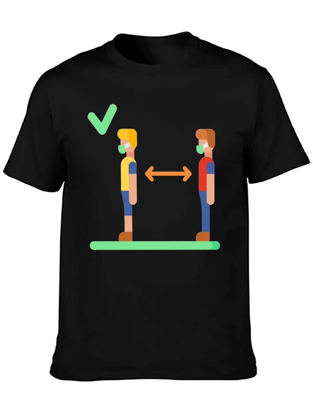 Social Distance Graphic Tee - Stay Safe & Stylish