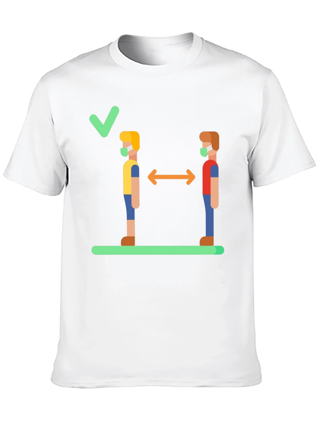 Social Distance Graphic Tee - Stay Safe & Stylish