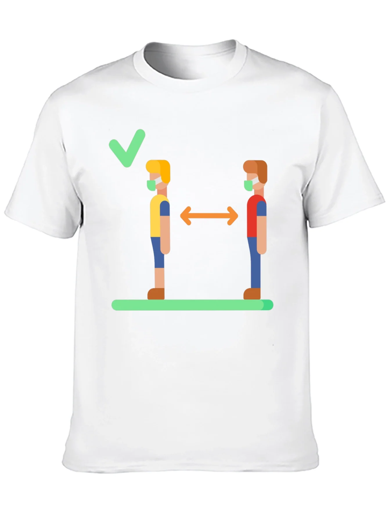 Social Distance Graphic Tee - Stay Safe & Stylish