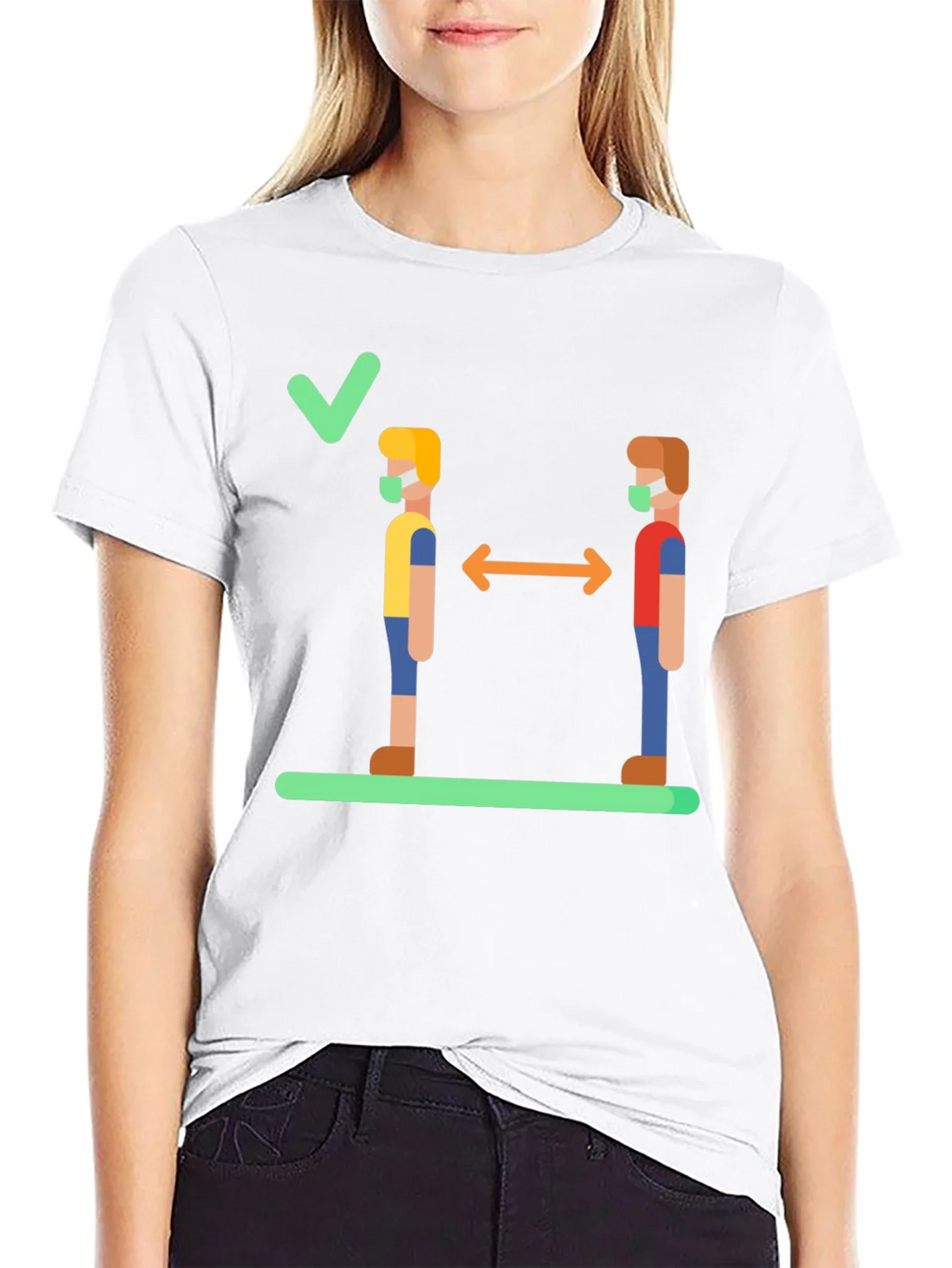 Social Distance Graphic Tee - Stay Safe & Stylish