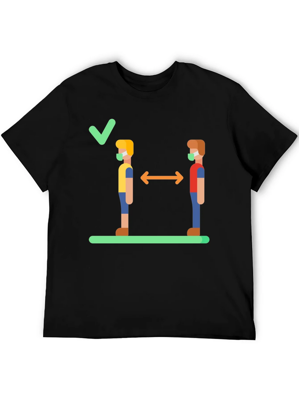 Social Distance Graphic Tee - Stay Safe & Stylish
