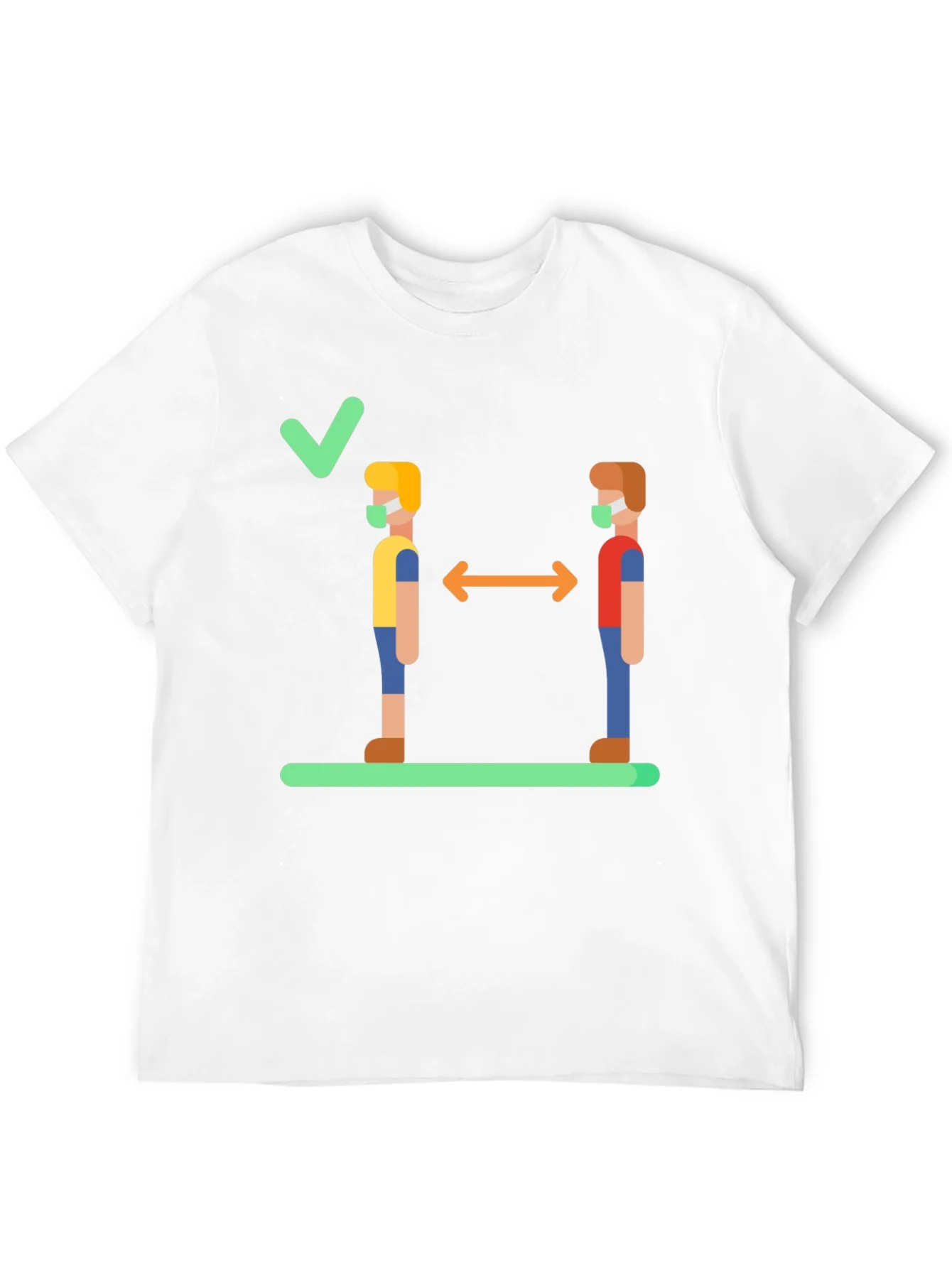 Social Distance Graphic Tee - Stay Safe & Stylish