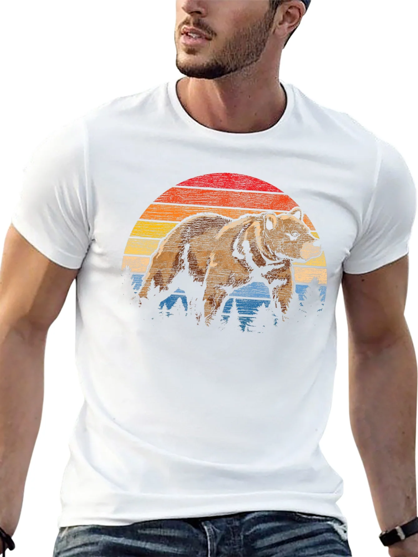 Vintage Sunset Bear T-Shirt