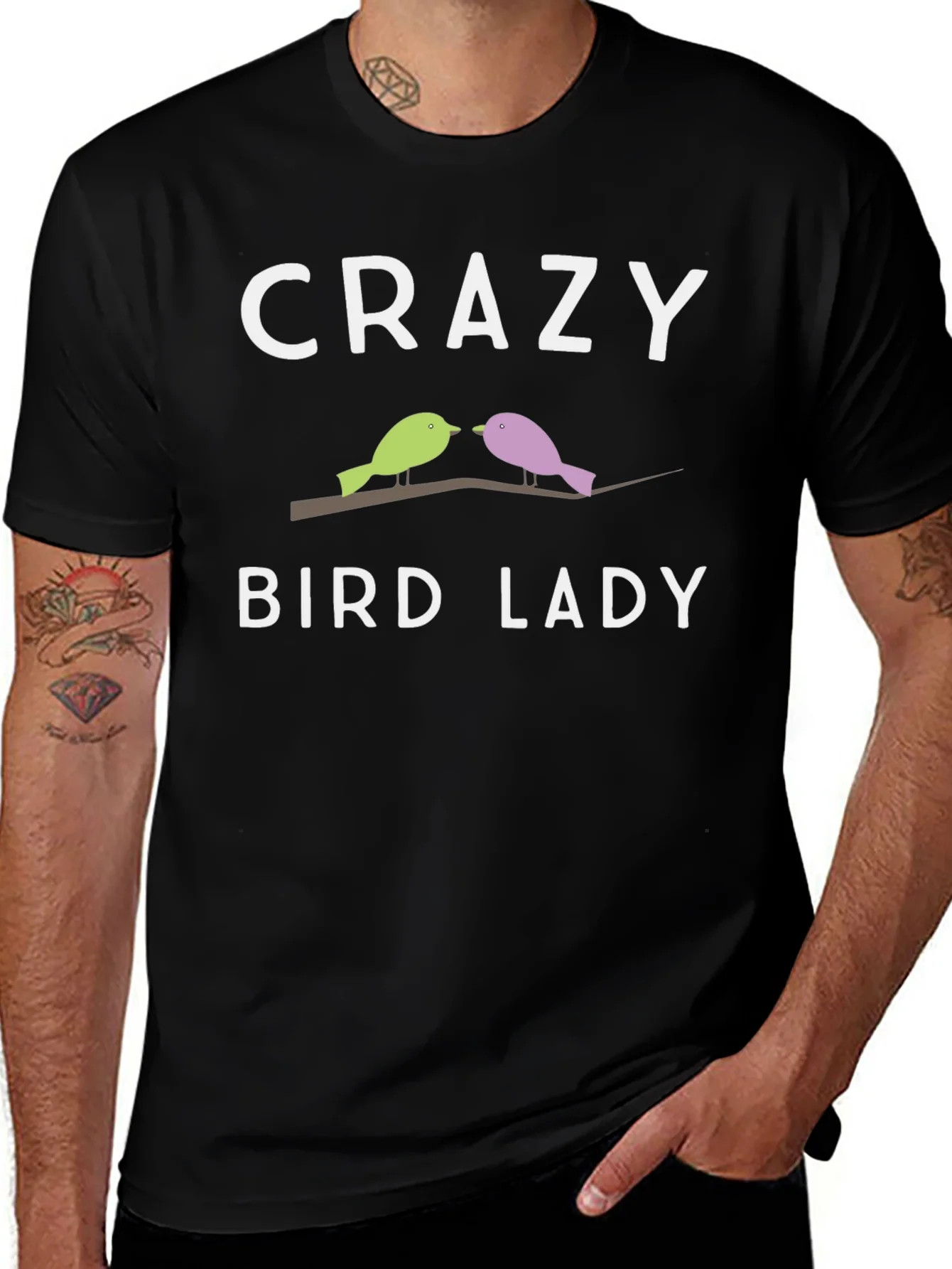 Crazy Bird Lady T-Shirt - Unique Bird Lover Gift