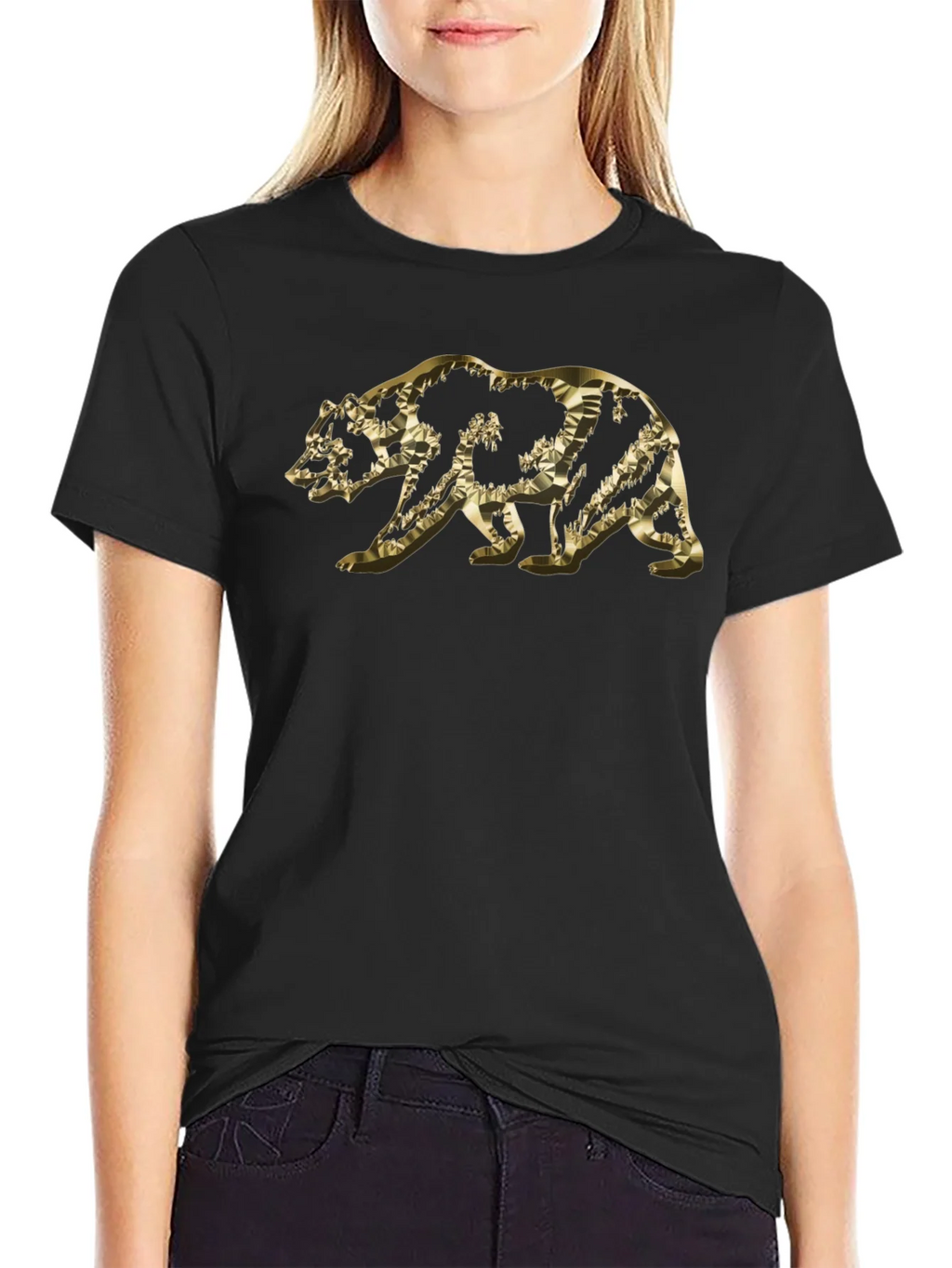 Golden Bear Graphic Tee - Modern Style