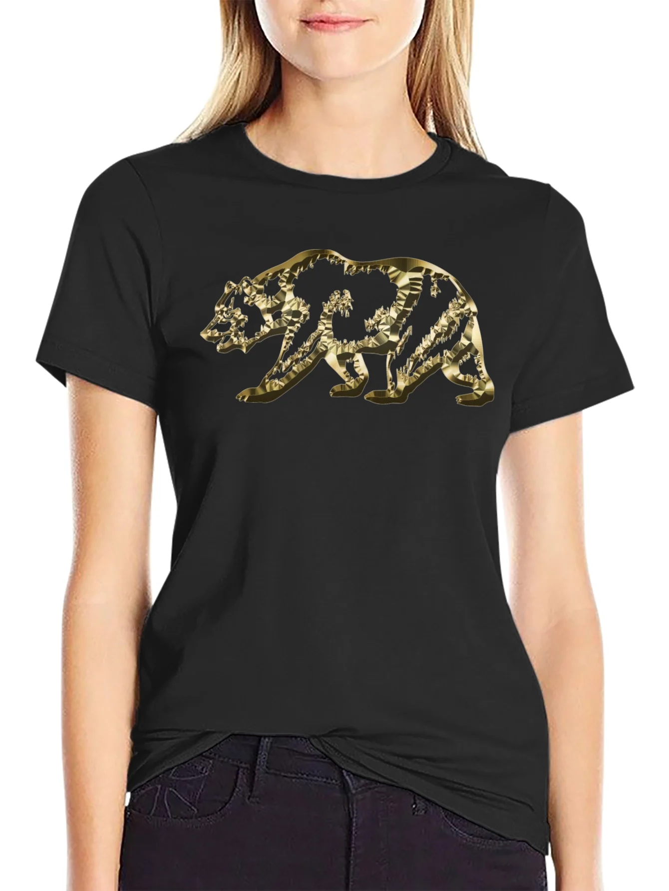 Golden Bear Graphic Tee - Modern Style