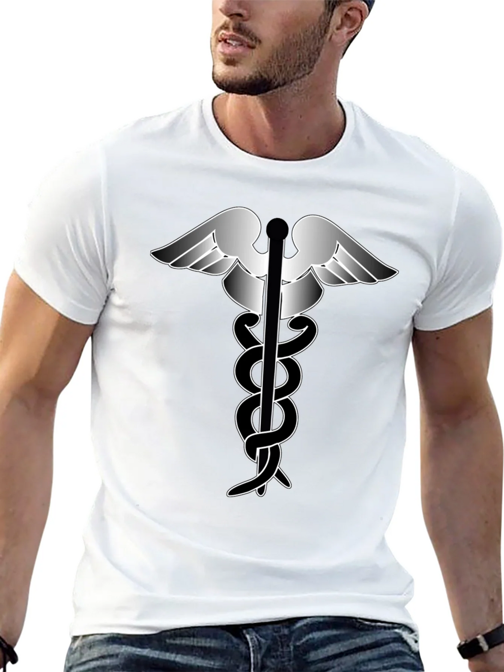 Caduceus T-Shirt - Medical Symbol Tee