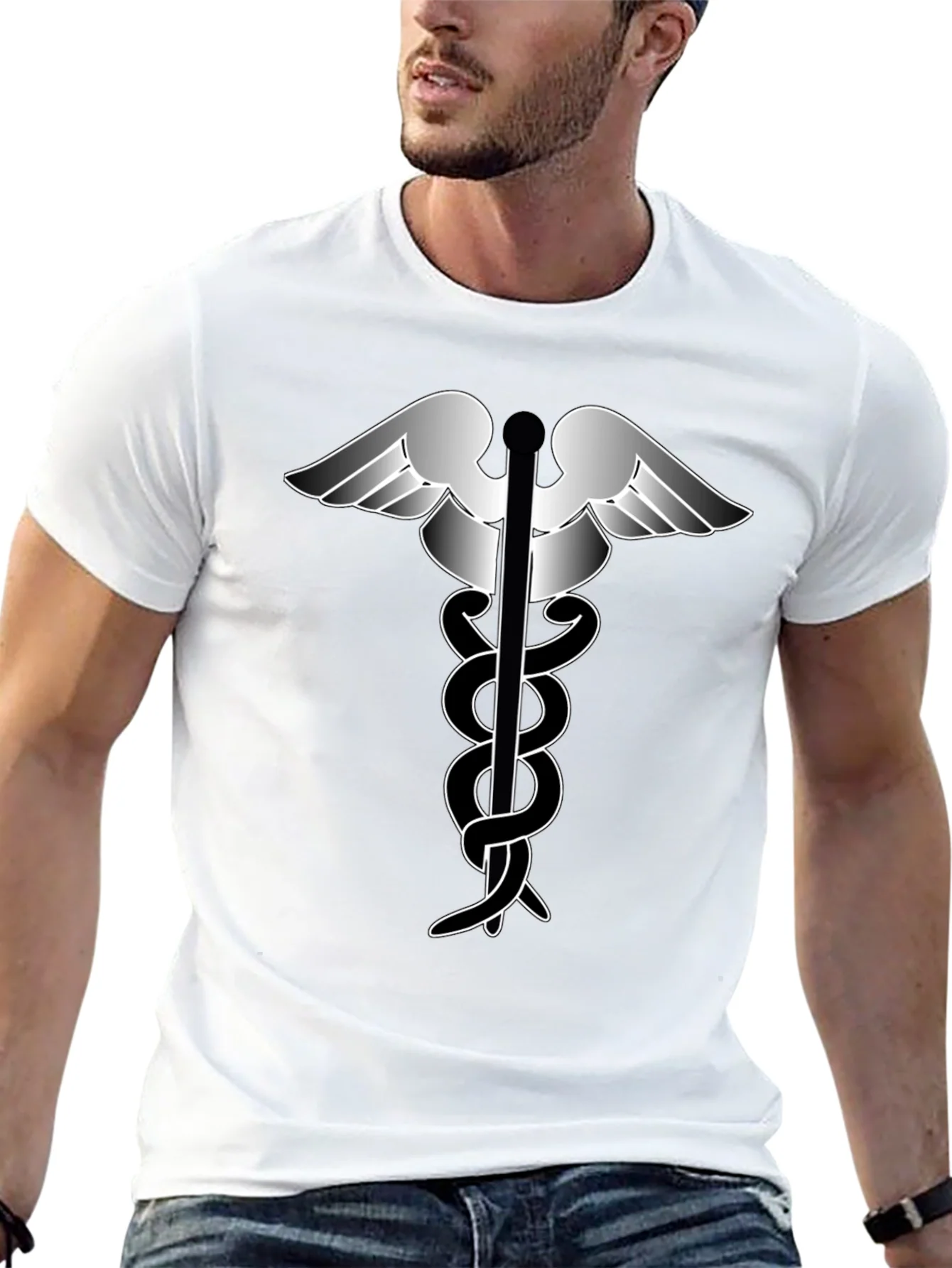 Caduceus T-Shirt - Medical Symbol Tee