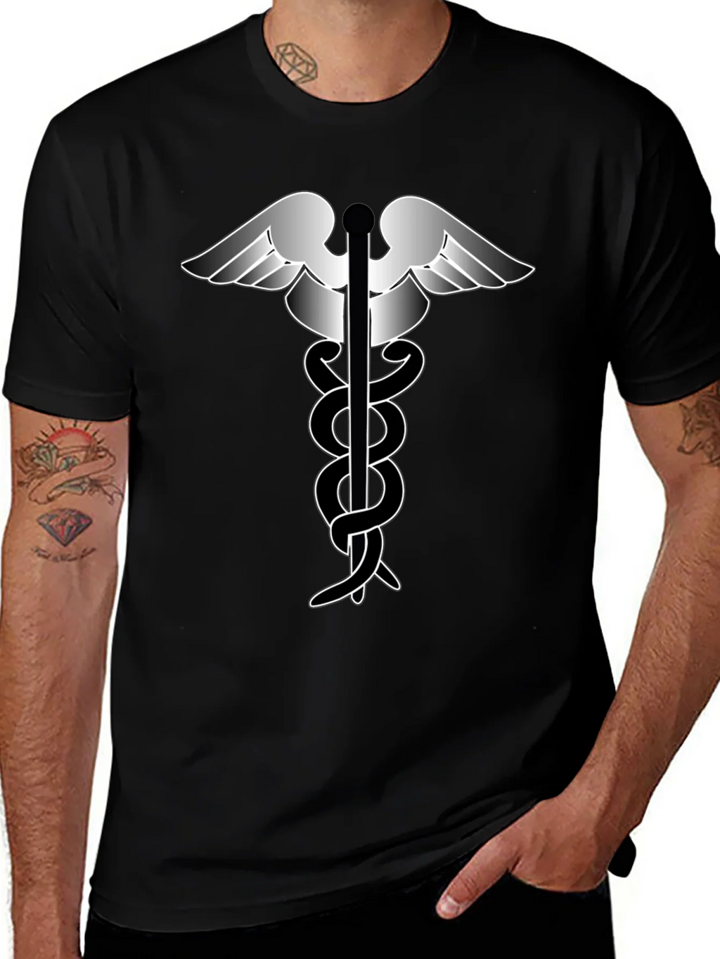 Caduceus T-Shirt - Medical Symbol Tee