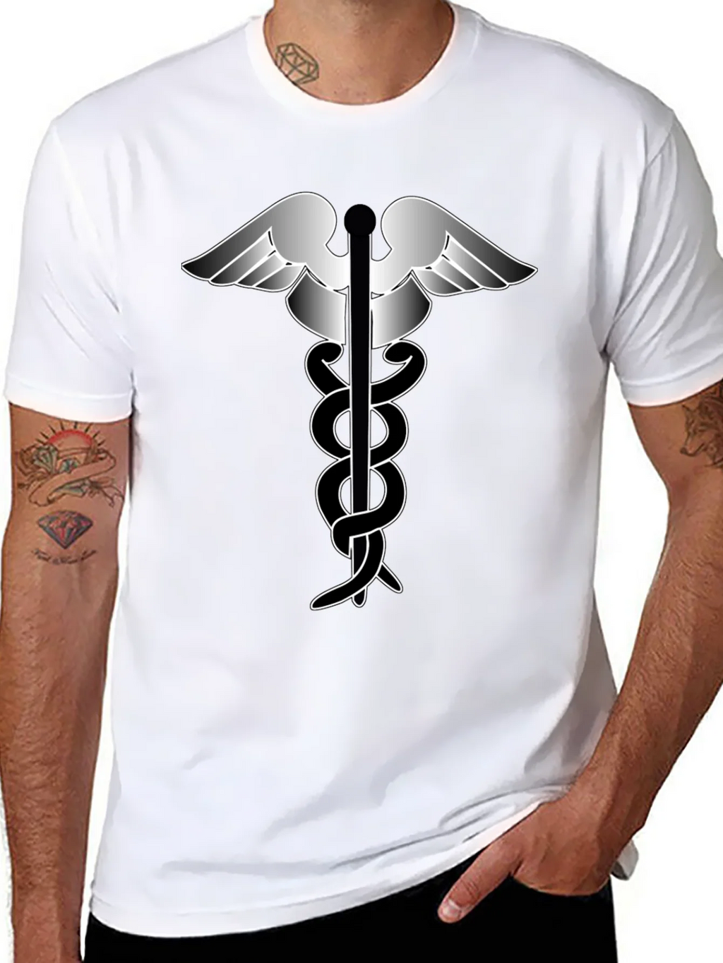 Caduceus T-Shirt - Medical Symbol Tee