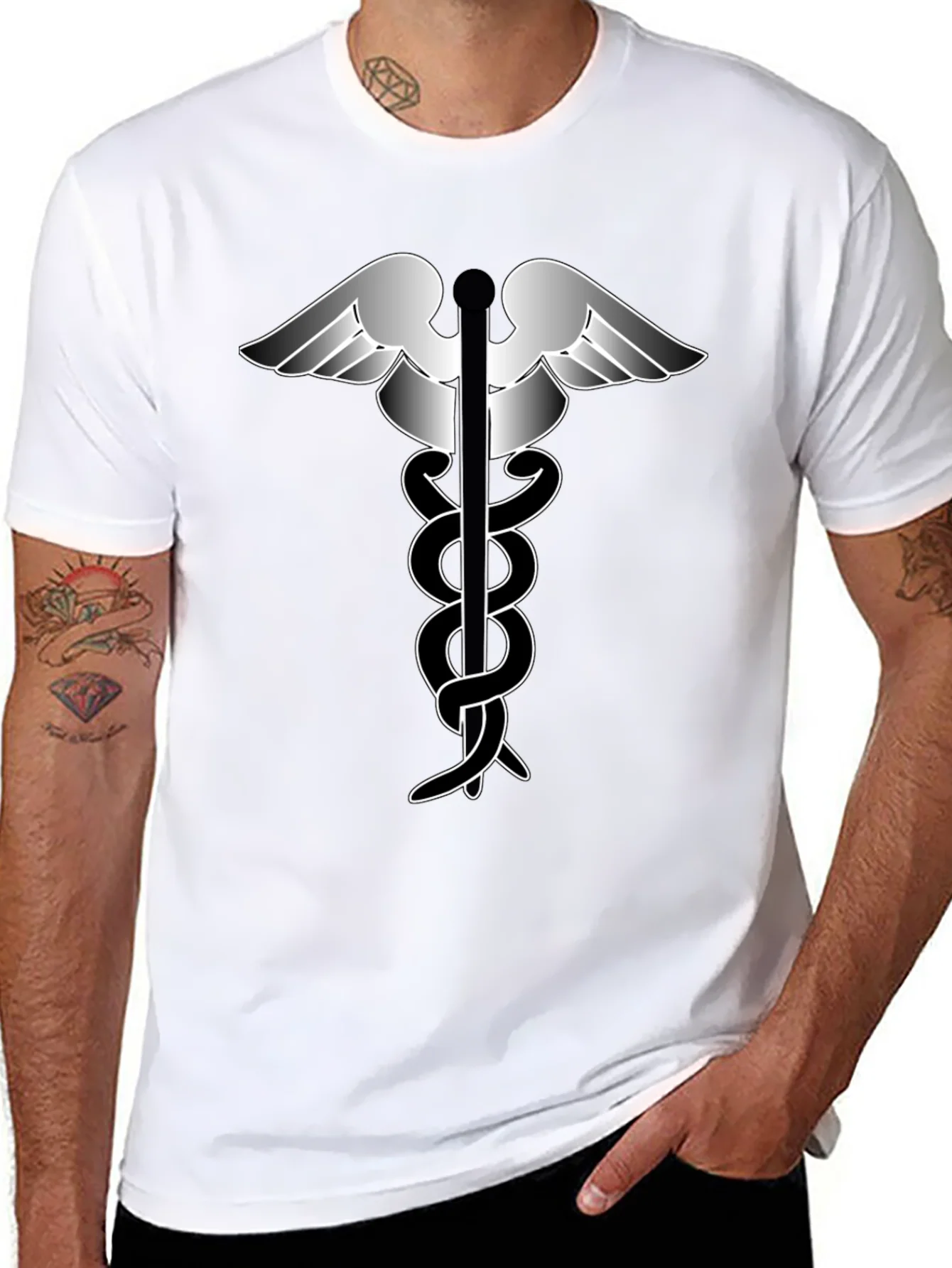 Caduceus T-Shirt - Medical Symbol Tee