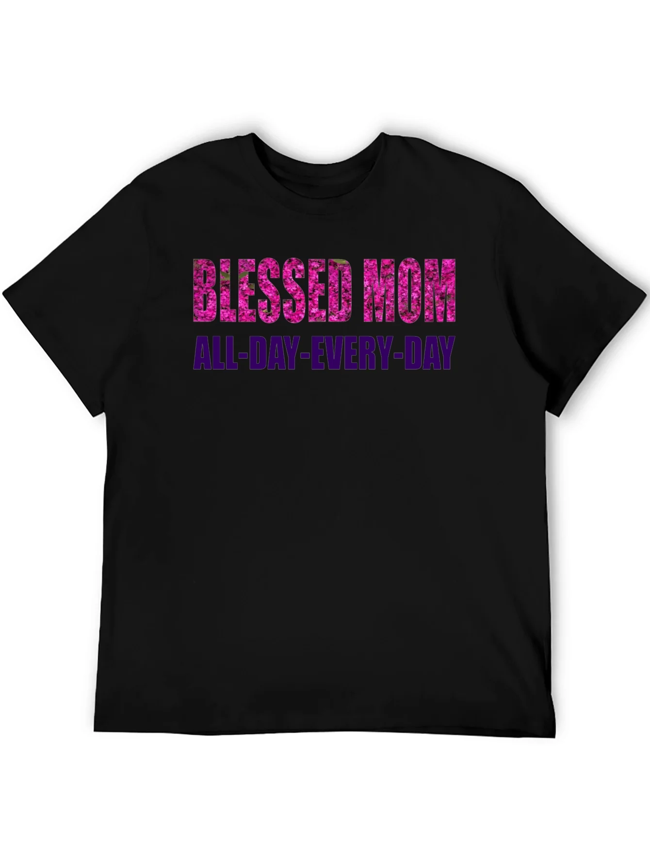 Blessed Mom All-Day-Every-Day Black T-Shirt