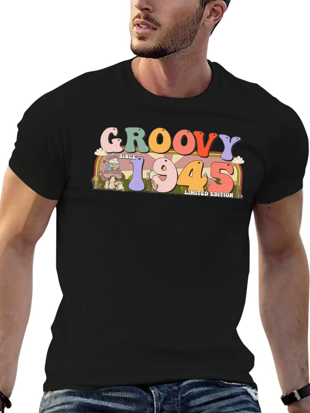 Groovy Since 1945 Limited Edition Black T-Shirt