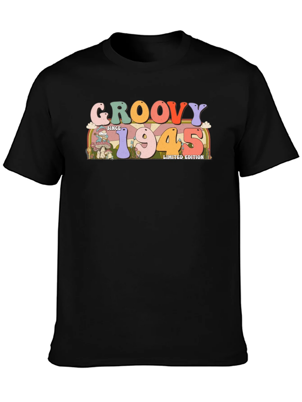 Groovy Since 1945 Limited Edition Black T-Shirt