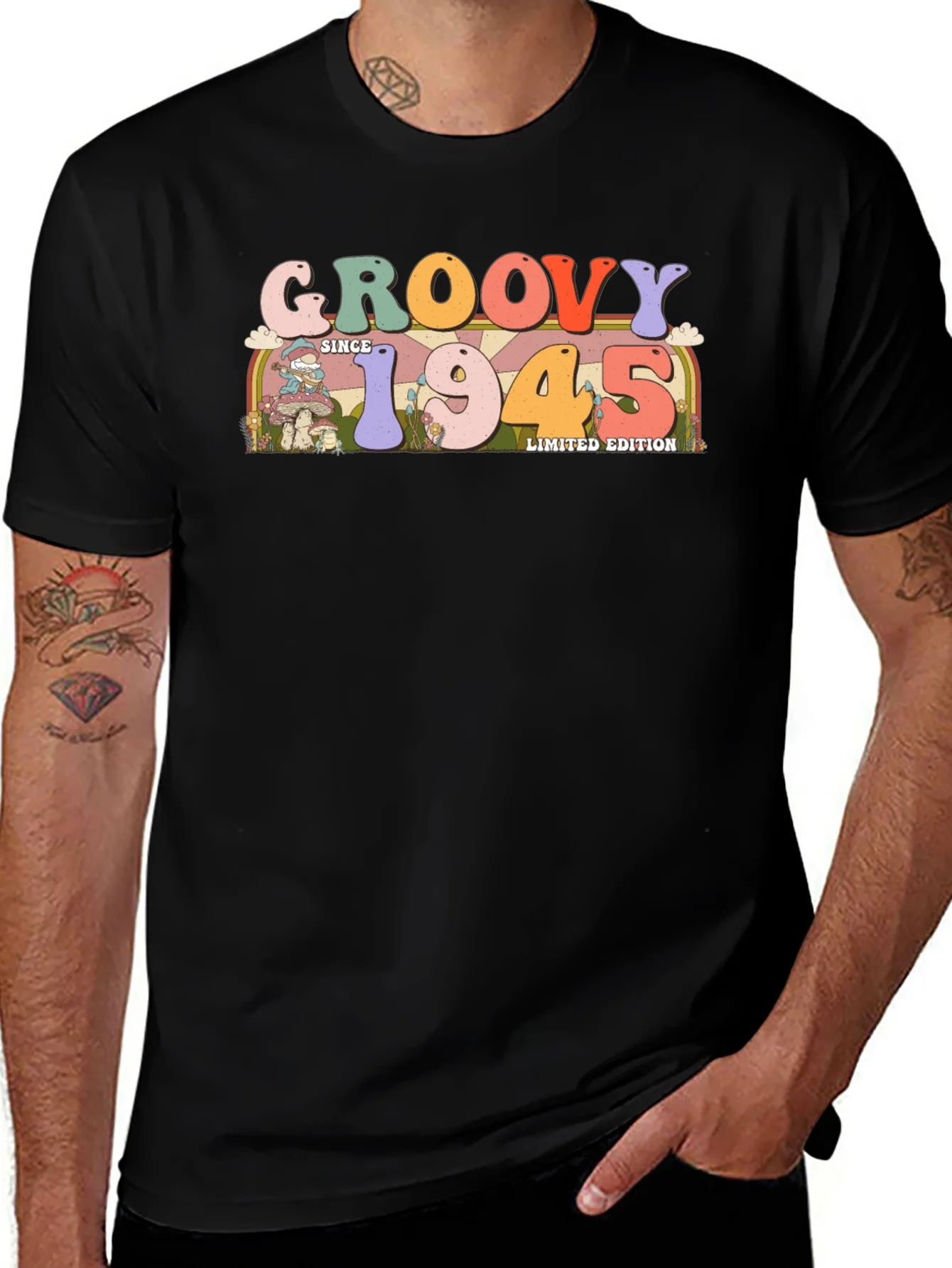 Groovy Since 1945 Limited Edition Black T-Shirt