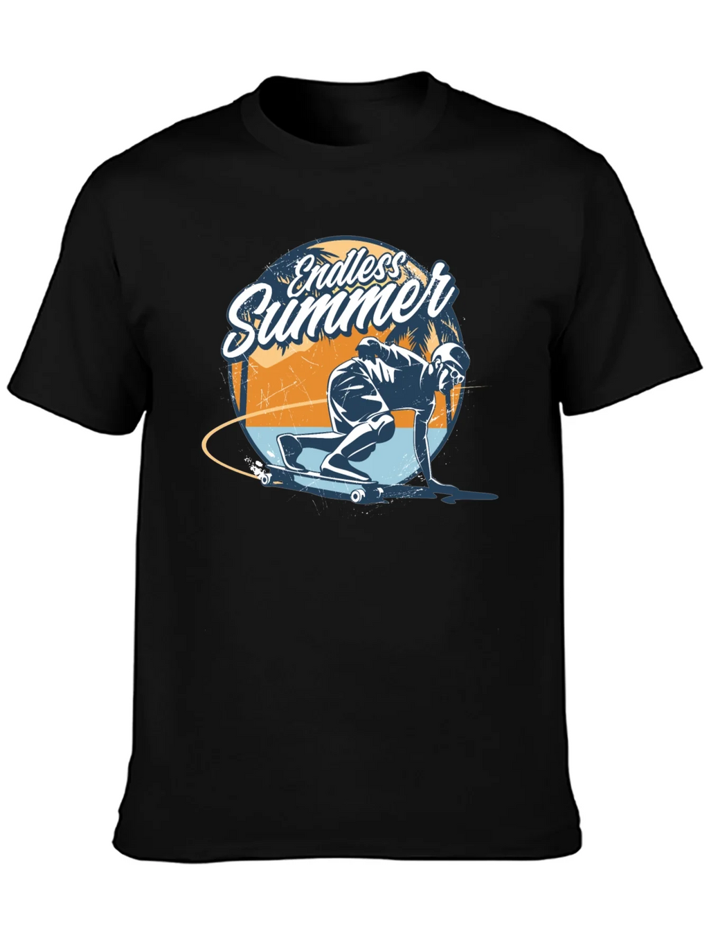 Endless Summer Skateboarder Graphic Tee - Cool Skate Design