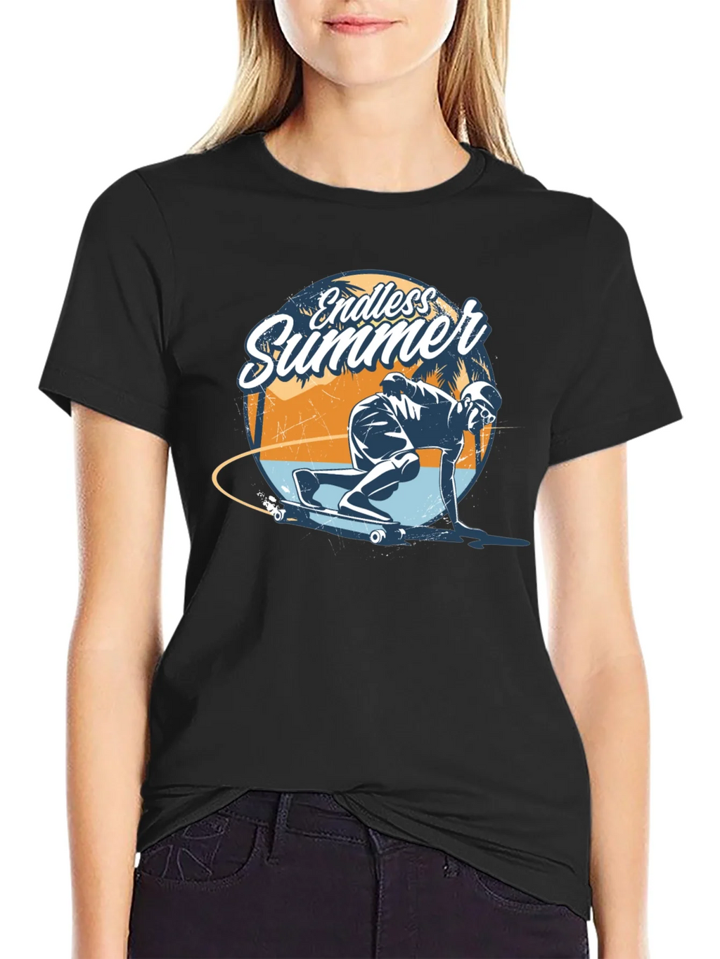 Endless Summer Skateboarder Graphic Tee - Cool Skate Design